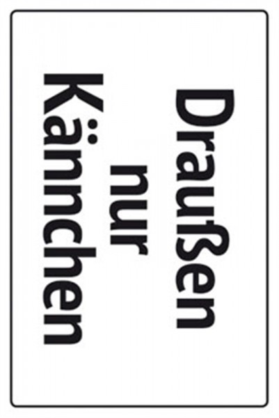 Draußen nur Kännchen