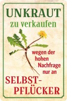 Unkraut zu verkaufen - hochkant Unkraut zu verkaufen - hochkant