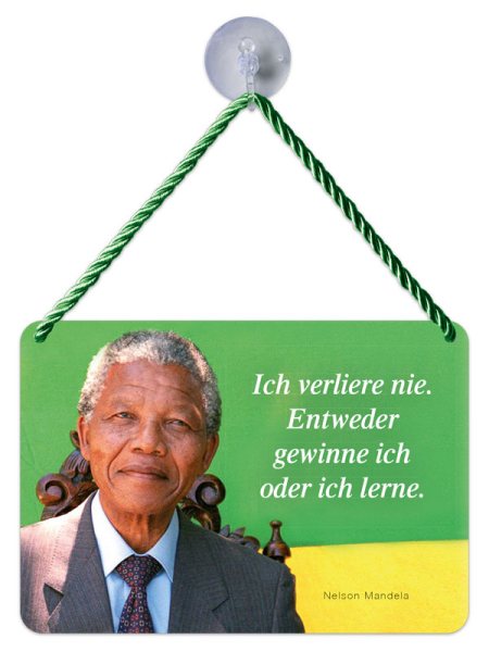 Kult-Hänger Blechschild - Mandela KH185