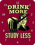 Drink more study less