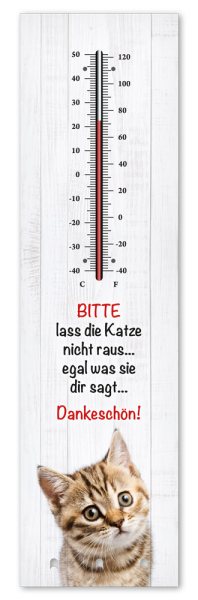Kult-Thermometer - Katze raus - T009