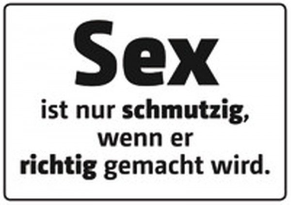 Sex ist schmutzig