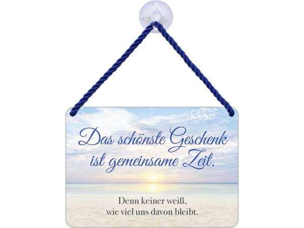 Kulthänger Blechschild gemeinsame Zeit KH095