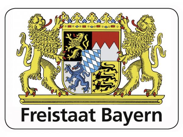 Kulthanger Blechschild Freistaat Bayern Kh050 Kulthanger 16 5x11
