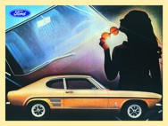 Blechschild Ford Mustang Sun
