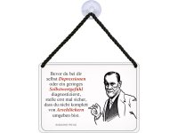 Kulthänger Blechschild Siegmund Freud Depressionen Arschlöcher KH058 Kulthänger Blechschild Siegmund Freud Depressionen Arschlöcher KH058