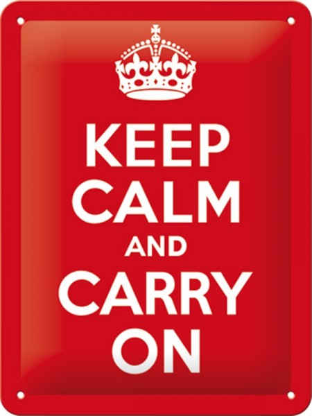 Keep calm and carry on
