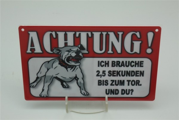 Hund Ich brauche 2,5 Sekunden...