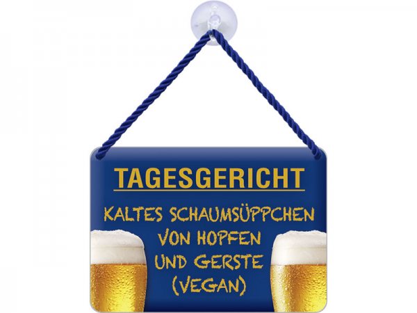 Kulthänger Blechschild Tagesgericht KH043