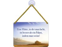 Kulthänger Blechschild Hütte & Palast KH097 Kulthänger Blechschild Hütte & Palast KH097