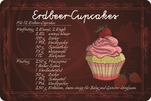 Rezept Erdbeer-Cupcakes