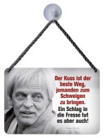 Kult-Hänger Blechschild - Schlag in die Fresse KH247 Kult-Hänger Blechschild - Schlag in die Fresse KH247