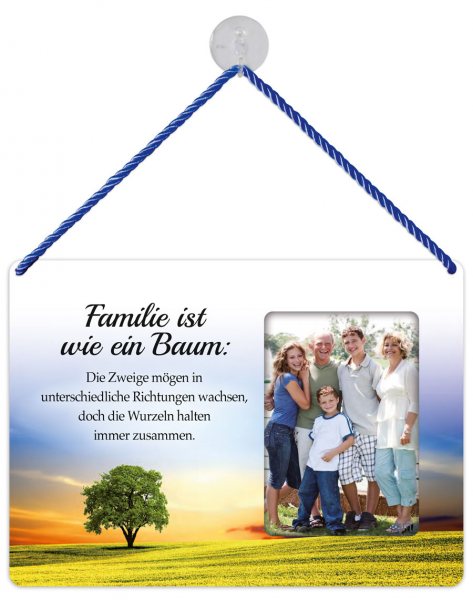 Kult-Rahmen Blechschild Familie/Baum KR015