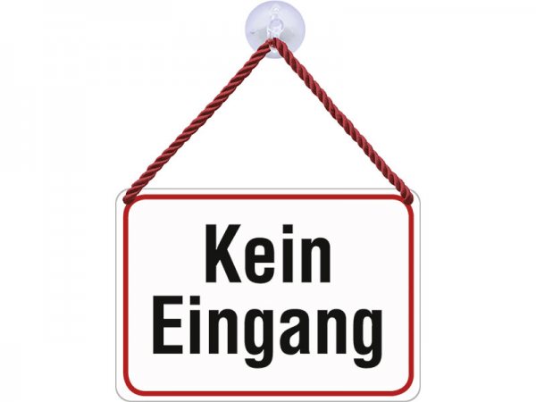 Kulthänger Blechschild Kein Eingang KH026