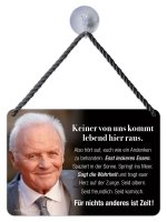 Kulthänger Blechschild Keiner von uns kommt hier raus KH160 Kulthänger Blechschild Keiner von uns kommt hier raus KH160