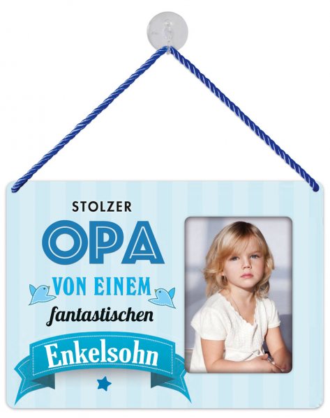 Kult-Rahmen Blechschild Opa Enkel KR028