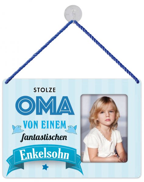 Kult-Rahmen Blechschild Oma Enkel KR027