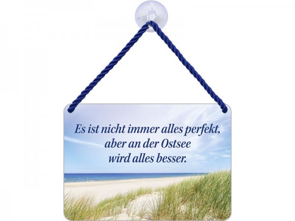 Kulthänger Blechschild Ostsee besser KH103