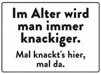 Im Alter immer knackiger Im Alter immer knackiger