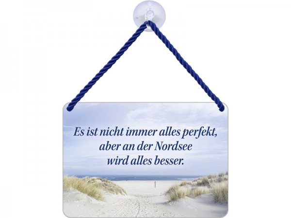 Kulthänger Blechschild Nordsee besser KH102