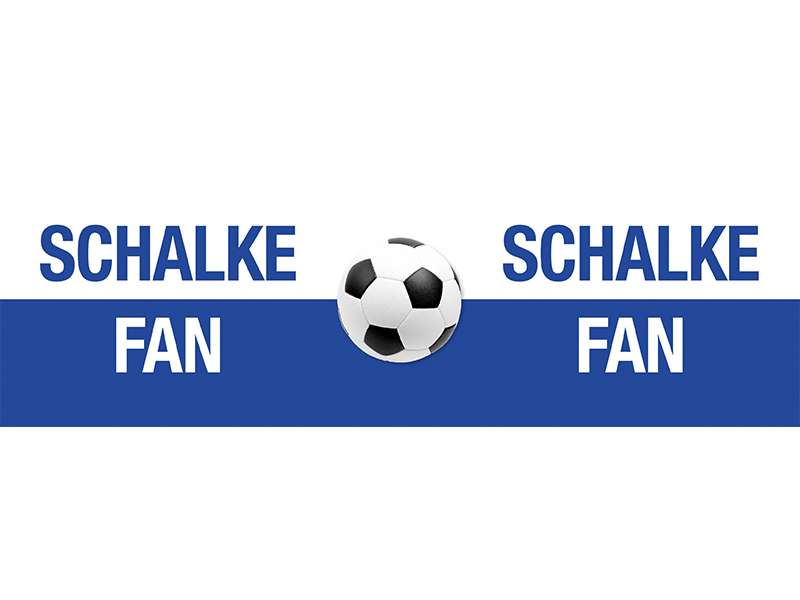 Targa Ufficiale Schalke Fan – Semplicemente Felice Calcio 28 x 12 cm Targa in Metallo 955