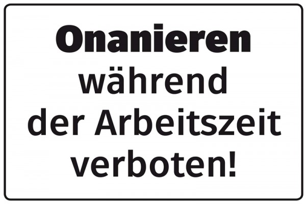 Onanieren während der Arbeit