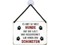 Kulthänger Blechschild schönster Hund KH113 Kulthänger Blechschild schönster Hund KH113