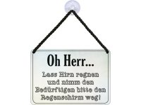 Kulthänger Blechschild Oh Herr, lass Hirn regnen KH023 Kulthänger Blechschild Oh Herr, lass Hirn regnen KH023