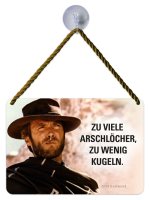 Kulthänger Blechschild Zu viele ARSCHLÖCHER, zu wenig Kugeln KH167 Kulthänger Blechschild Zu viele ARSCHLÖCHER, zu wenig Kugeln KH167